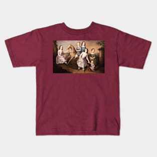 The Children of the Lara Family by Jose Roldan y Martinez Kids T-Shirt